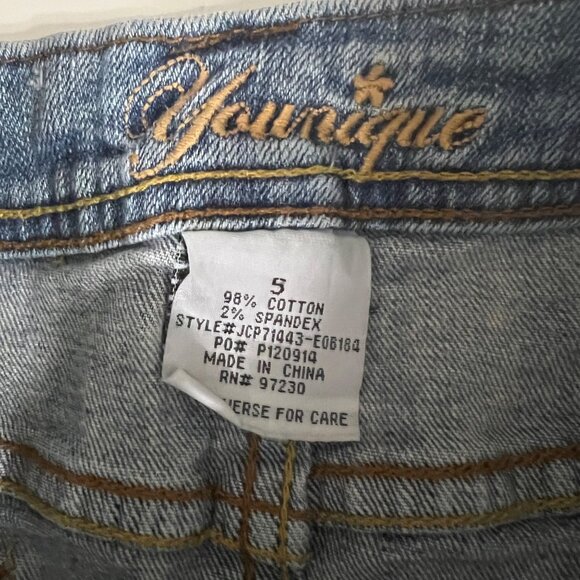Younique Distressed Denim Micro Mini Vampire Diaries Skirt Size S - Picture 5 of 5